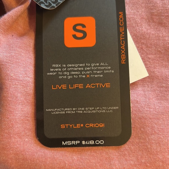 Womens RBX ankle length legging and active top small NWT LOUNGE YOGA WORKOUT - Picture 6 of 6